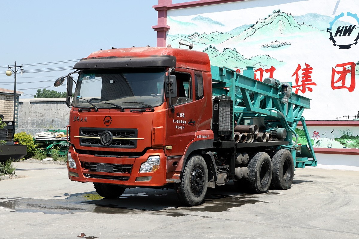 8寸后八輪汽車(chē)鉆機