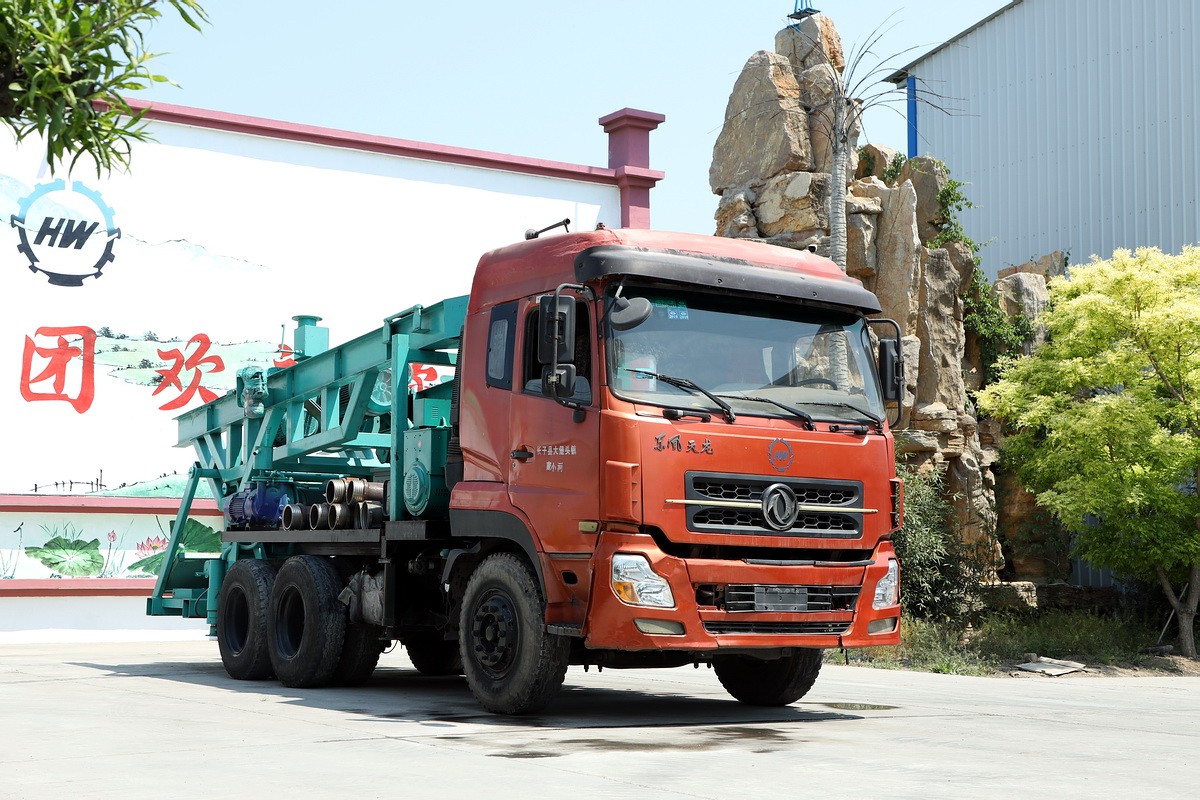 8寸后八輪汽車(chē)鉆機